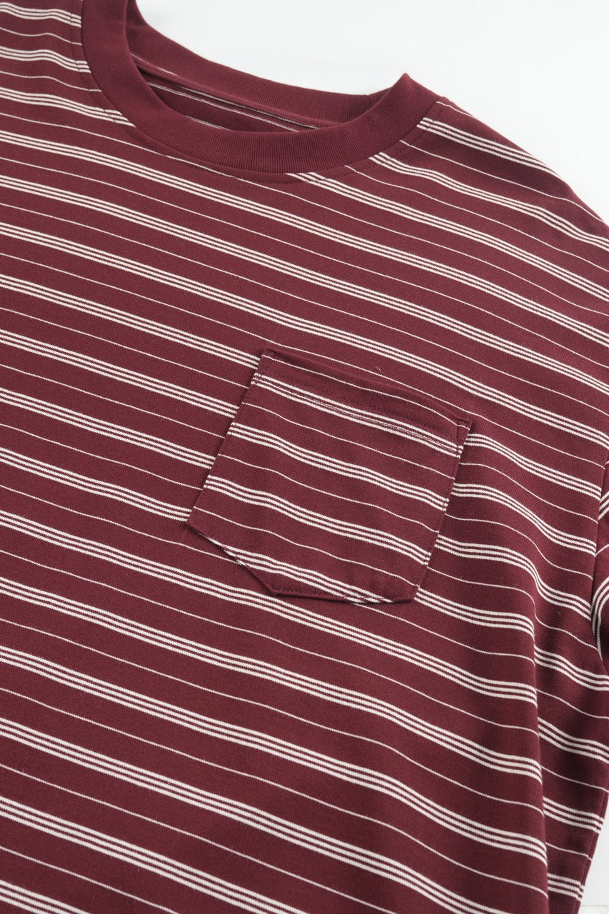 Striped Long Sleeve - WINE