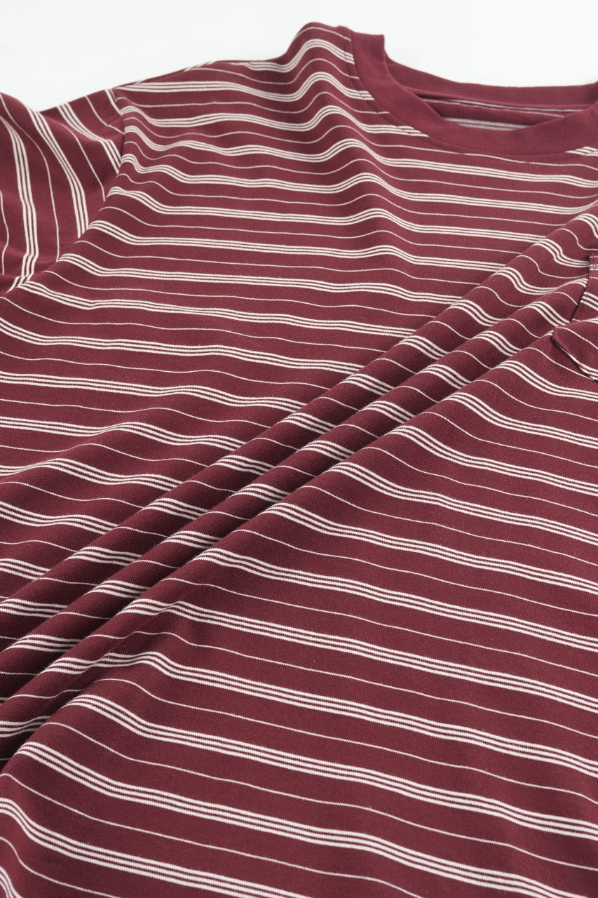 Striped Long Sleeve - WINE