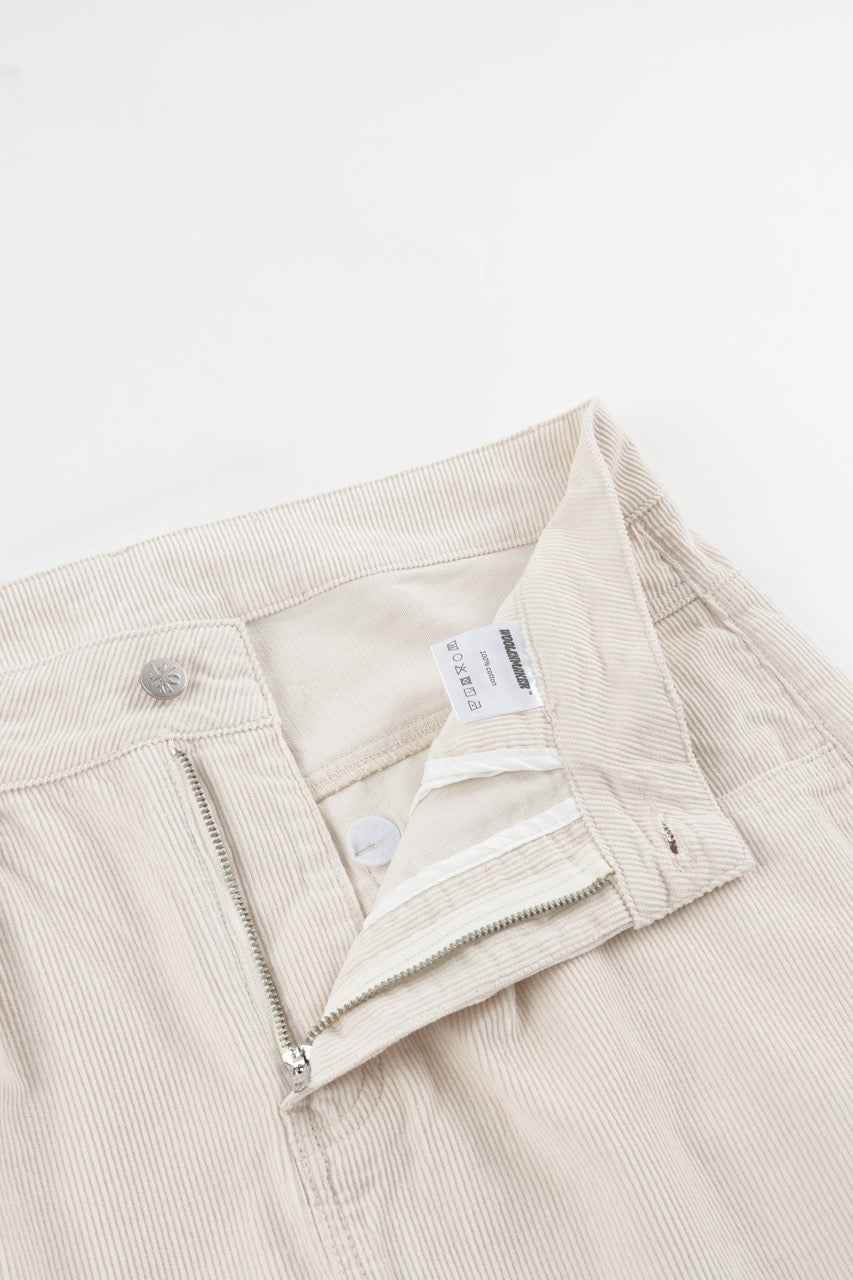 Baggy Corduroy Pants - Cream