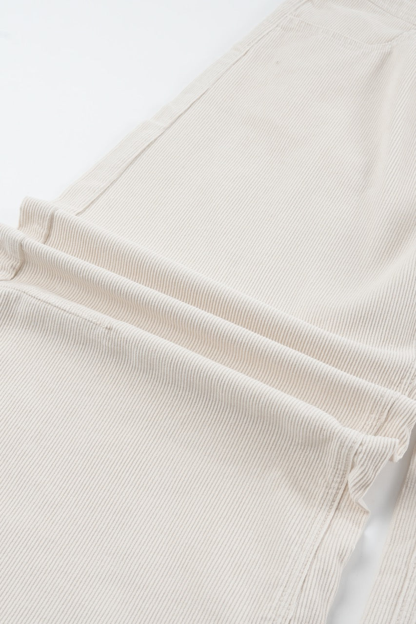 Baggy Corduroy Pants - Cream
