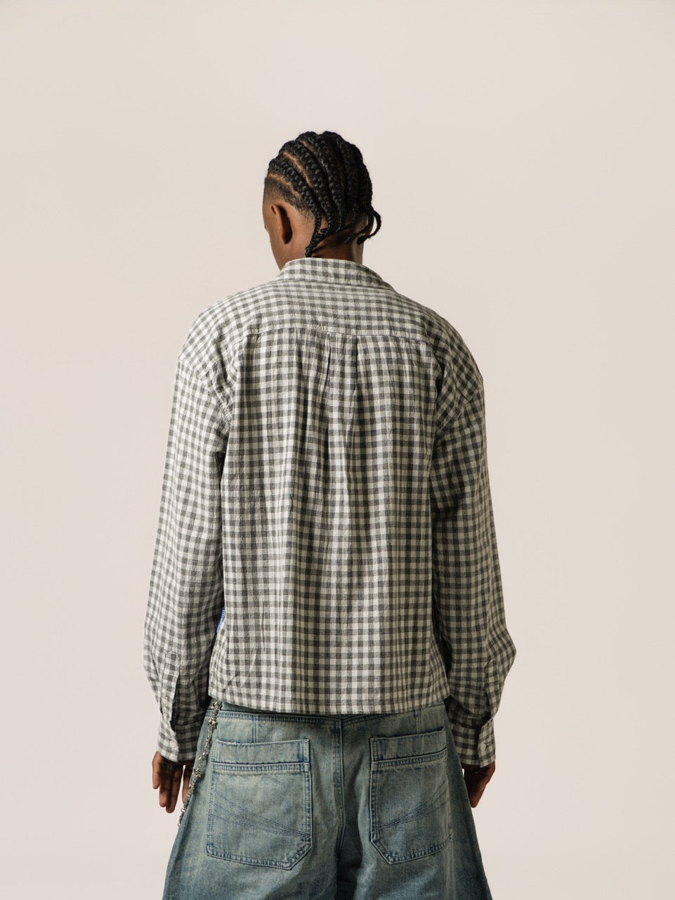 Cropped Shirt - Grey