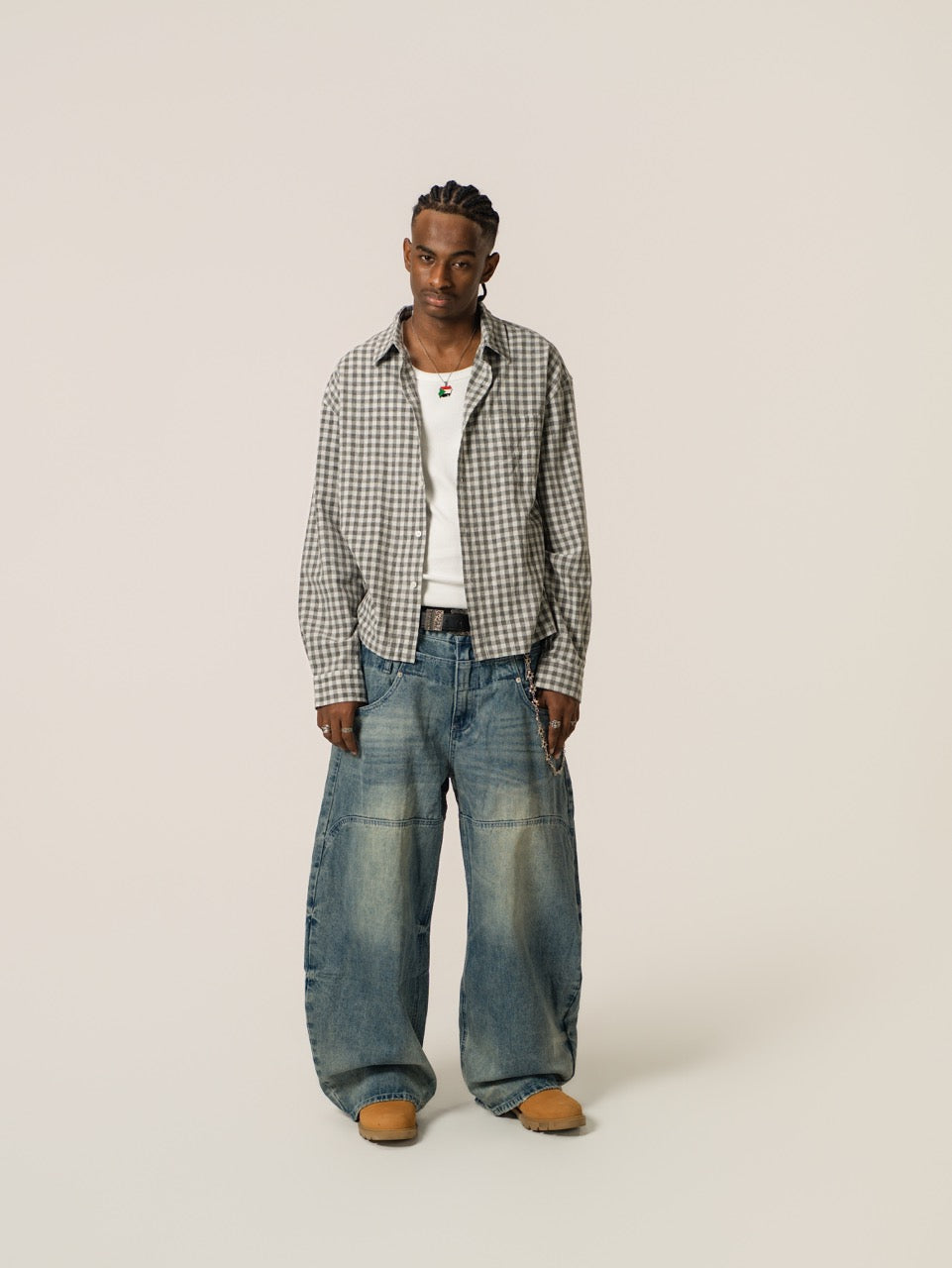 Cropped Shirt - Grey