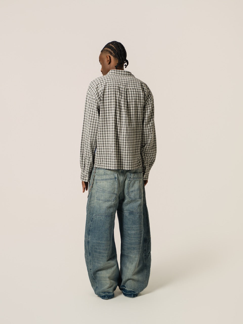 Cropped Shirt - Grey