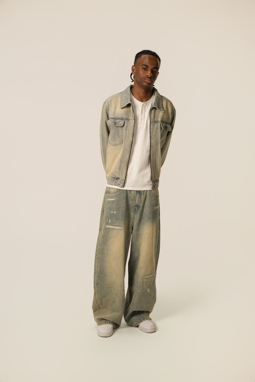 Denim Zip Jacket - Construction