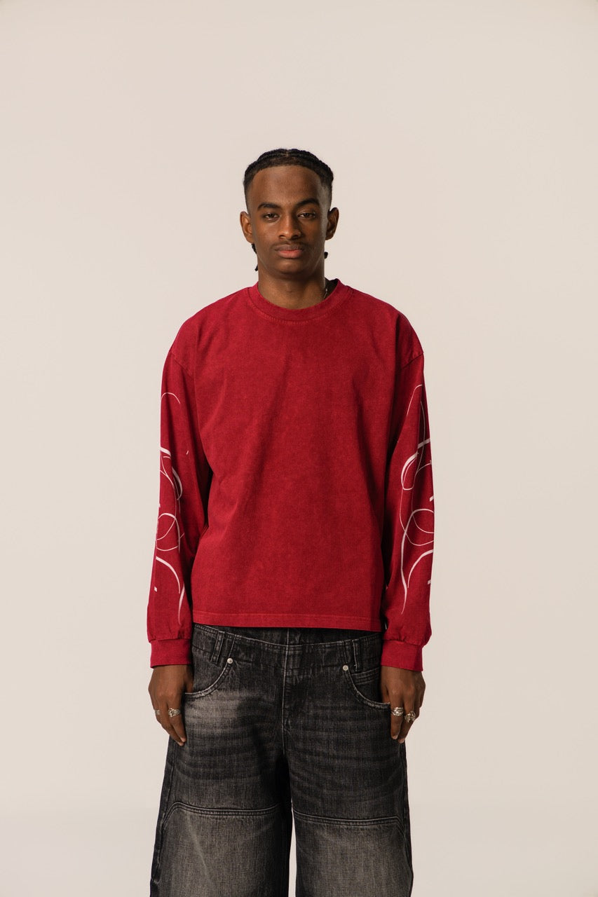 LINDEN SWEATSHIRT Burgundy Red