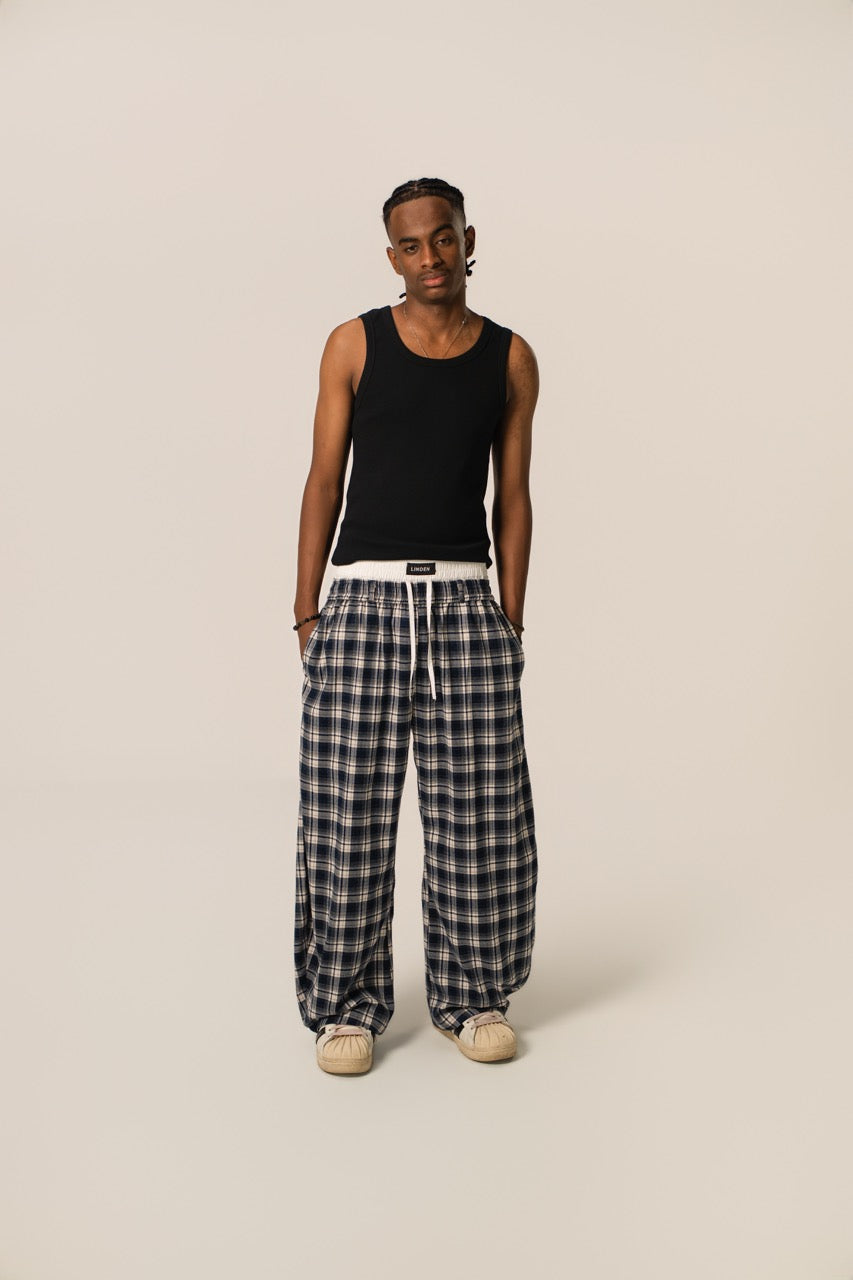 Pantalon de survêtement à double ceinture - Flanelle