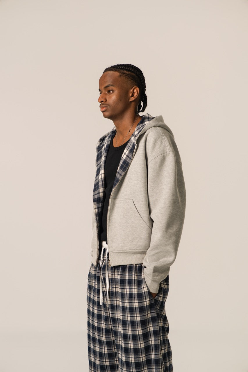 Reversible Zip Up Jacket - Navy