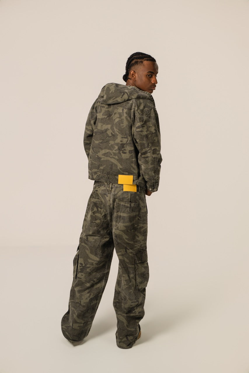 Baggy Cargo Pants - GreenCamo