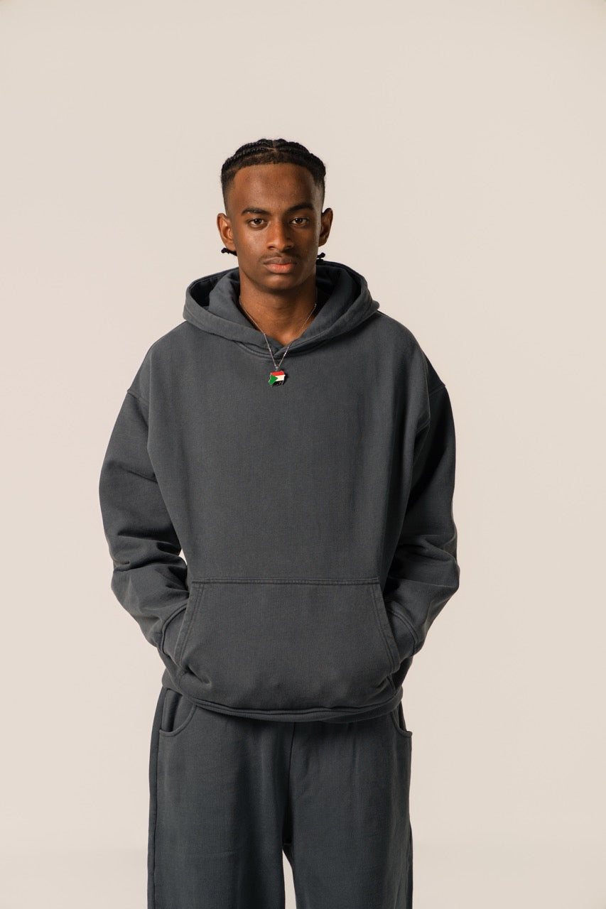 Drop Shoulder Hoodie - VintageNavy