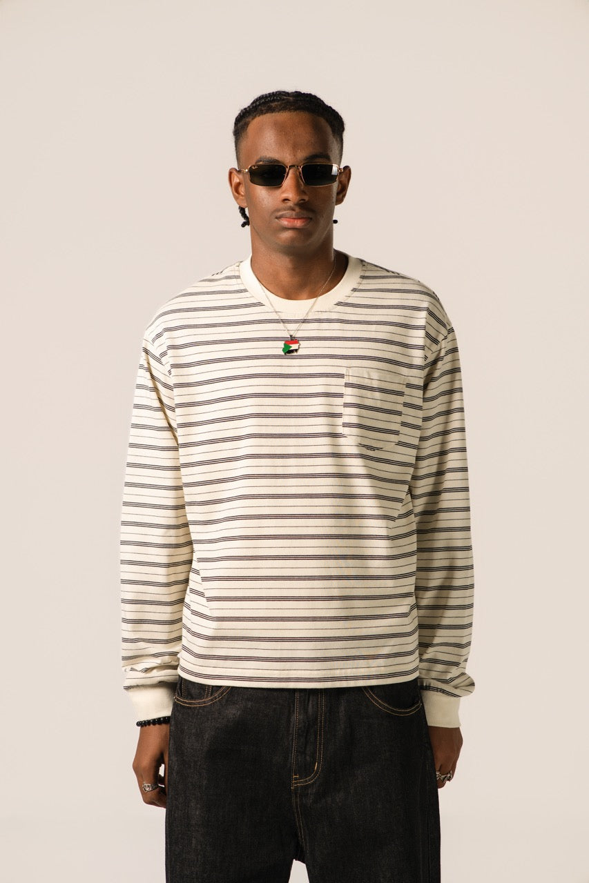 Striped Long Sleeve - Cream