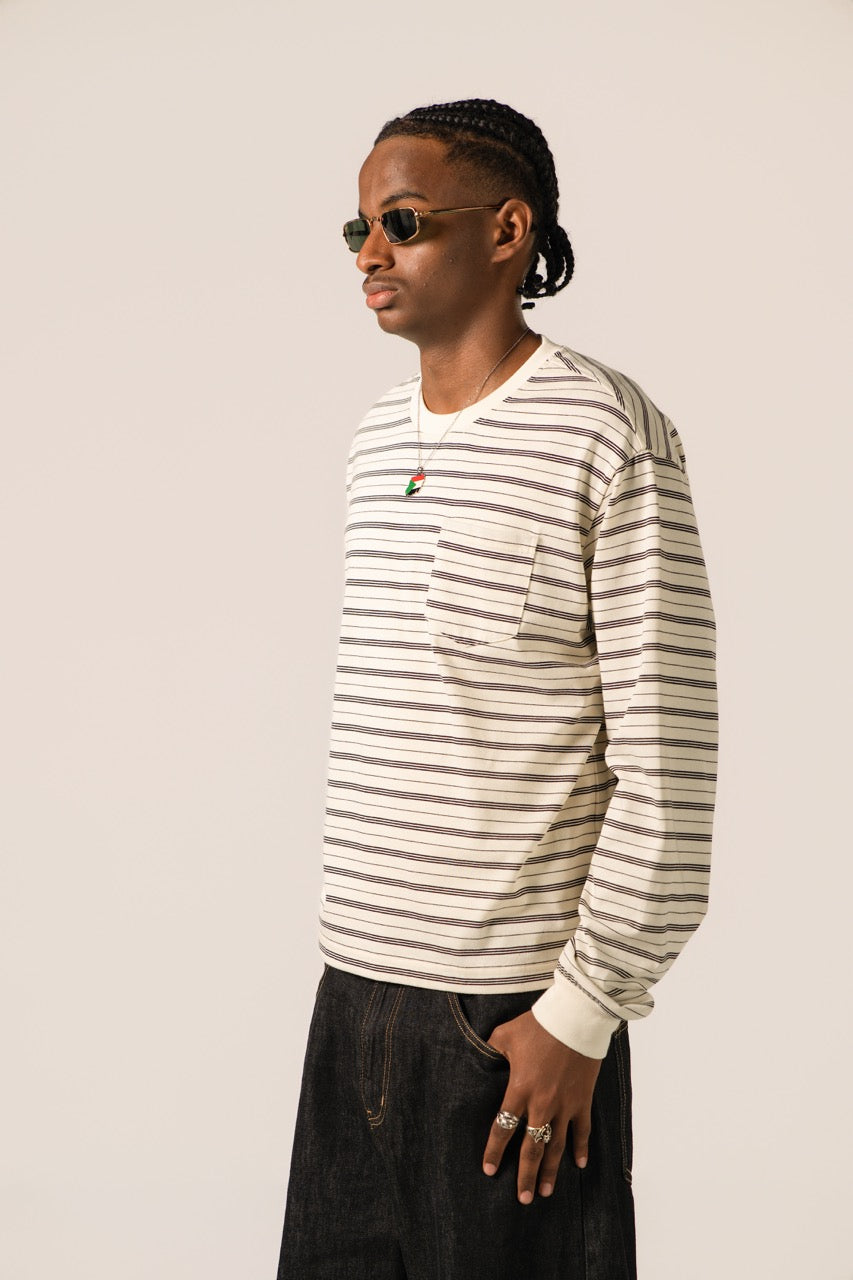 Striped Long Sleeve - Cream