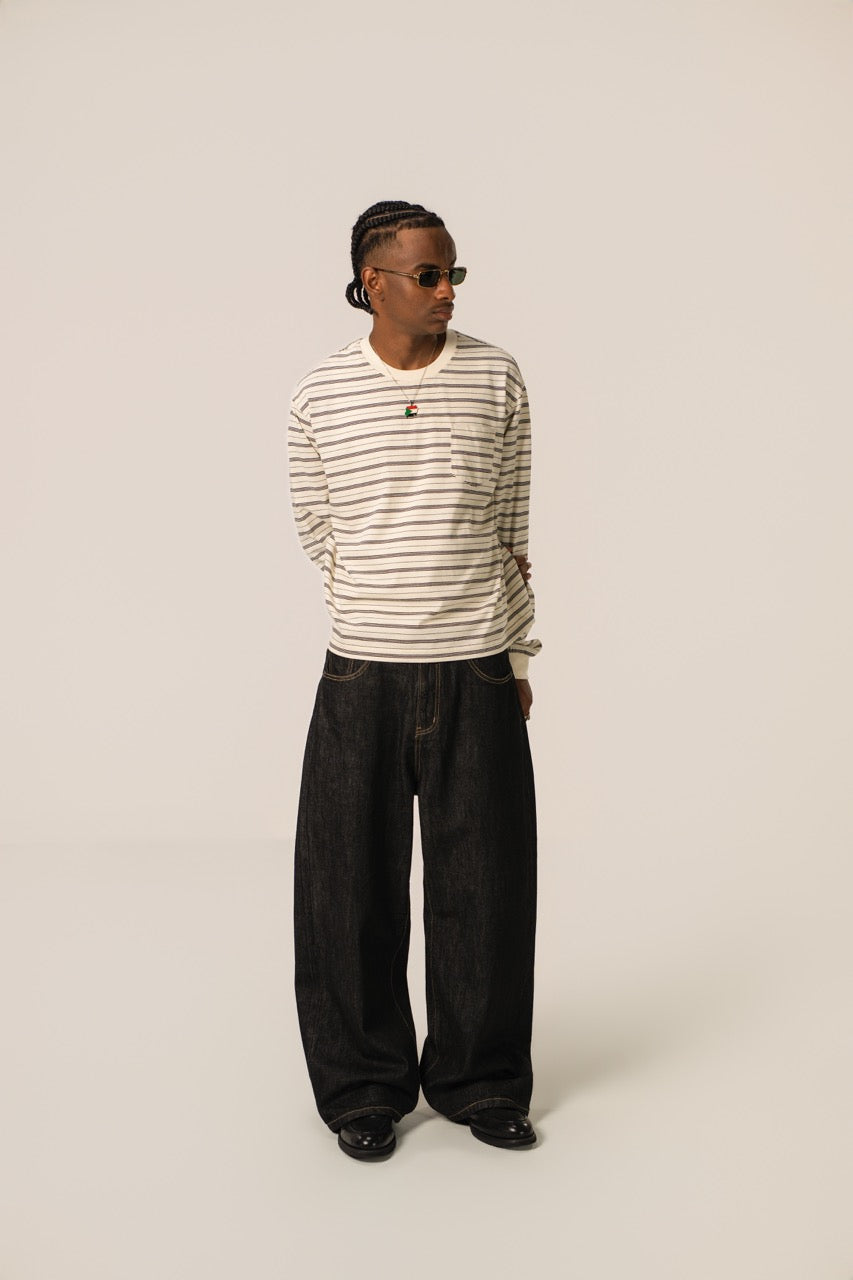 Striped Long Sleeve - Cream