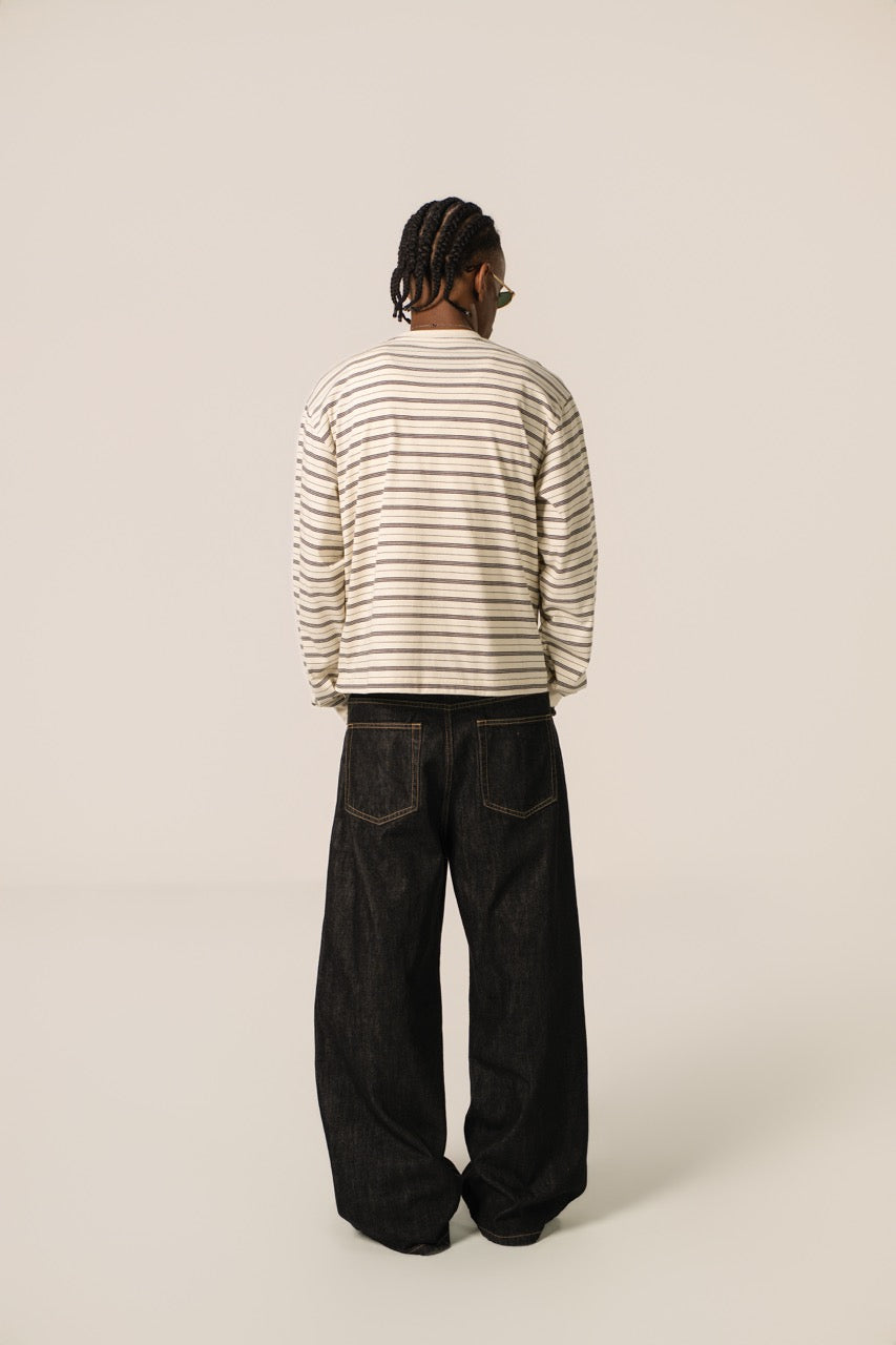 Striped Long Sleeve - Cream