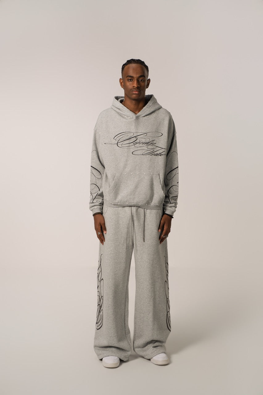 Linden Cropped Hoodie - Grey Linden Cropped Hoodie - Grey