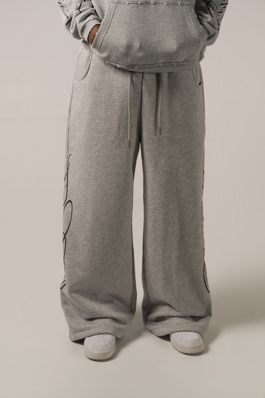 Signature Baggy Sweatpants - Grey