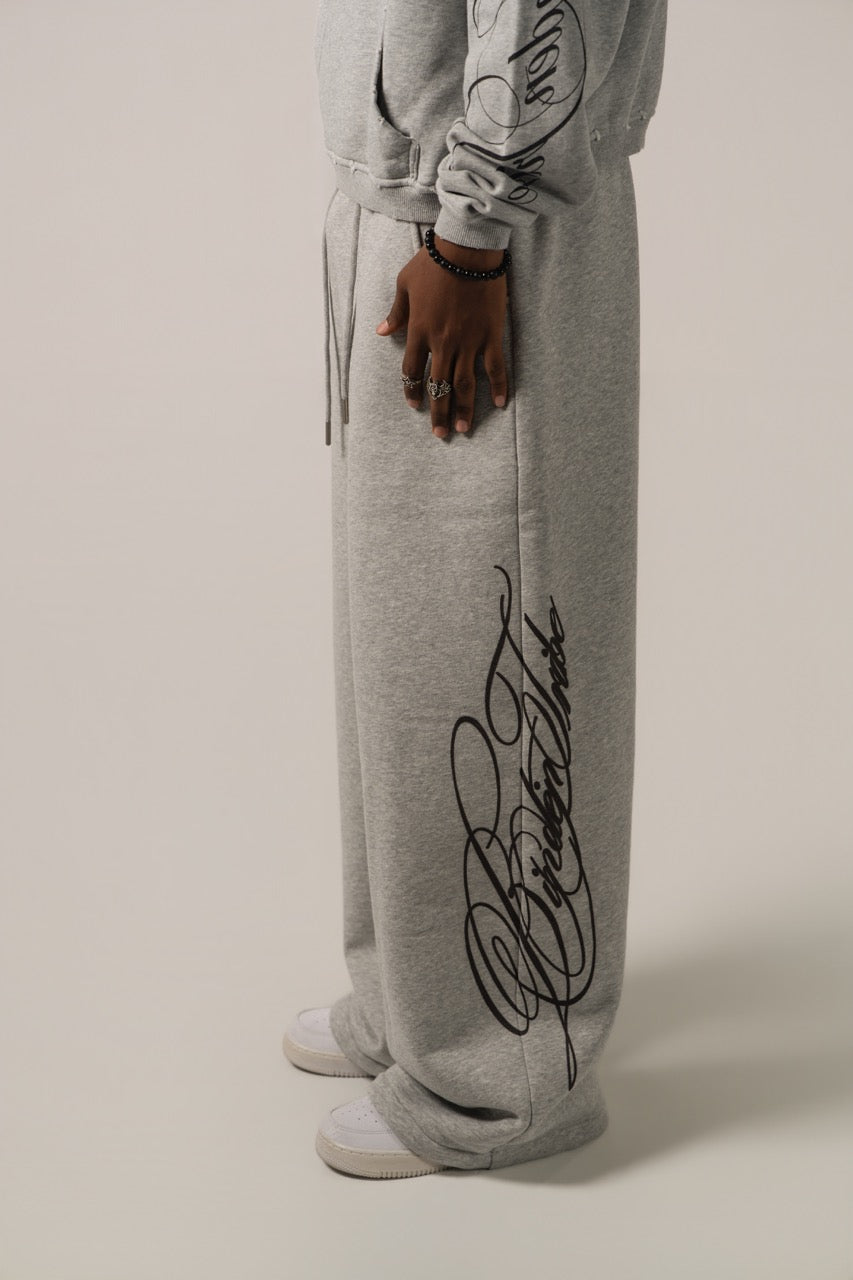 Pantalones de chándal baggy Signature - Gris