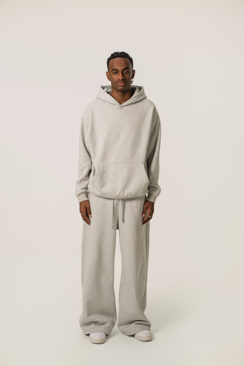 Drop Shoulder Hoodie - Grey