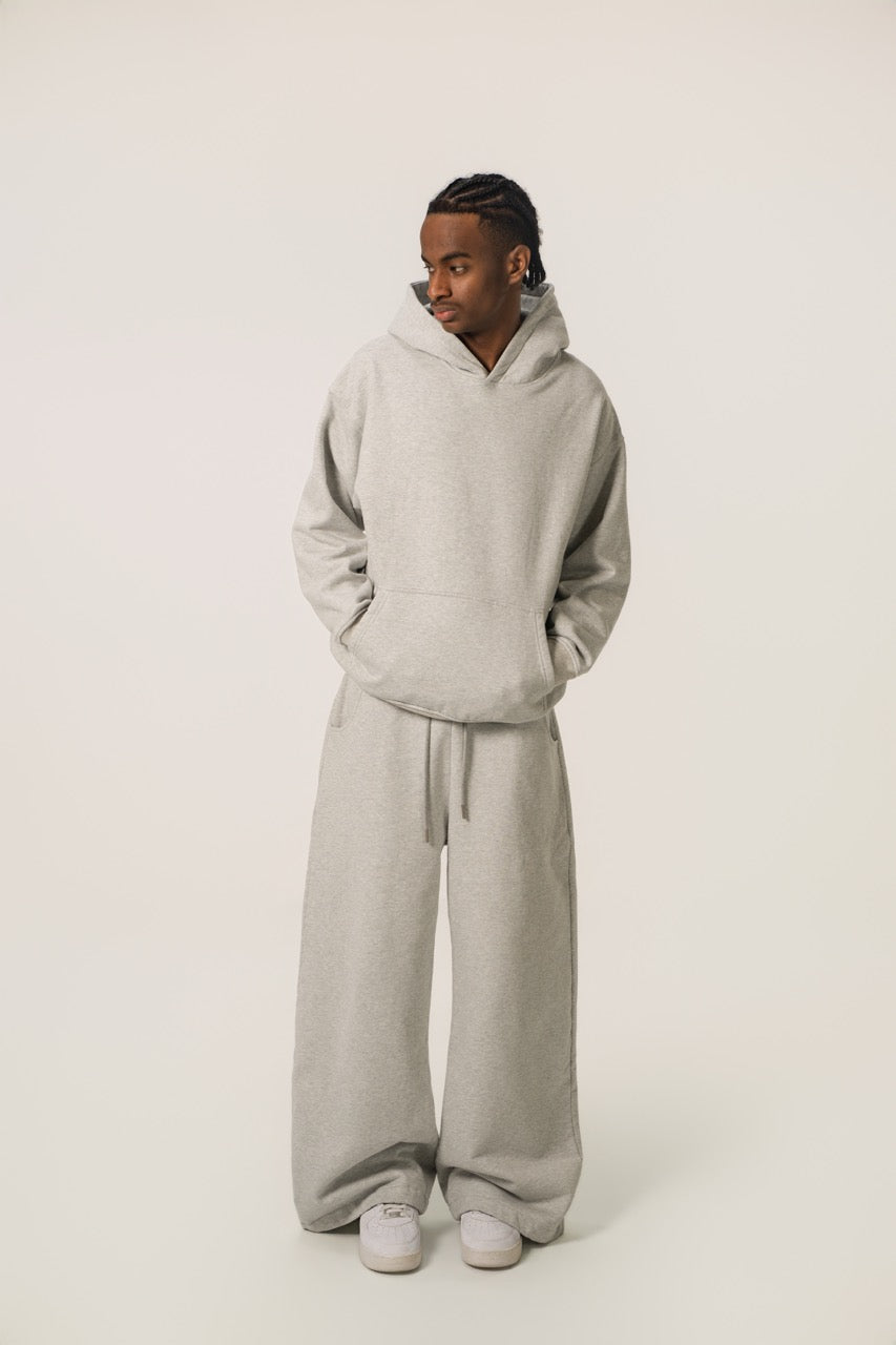 Drop Shoulder Hoodie - Grey