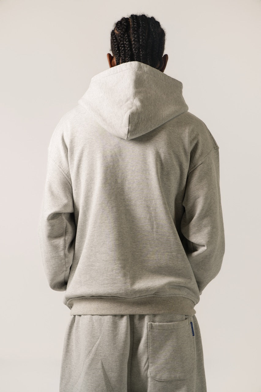 Drop Shoulder Hoodie - Grey