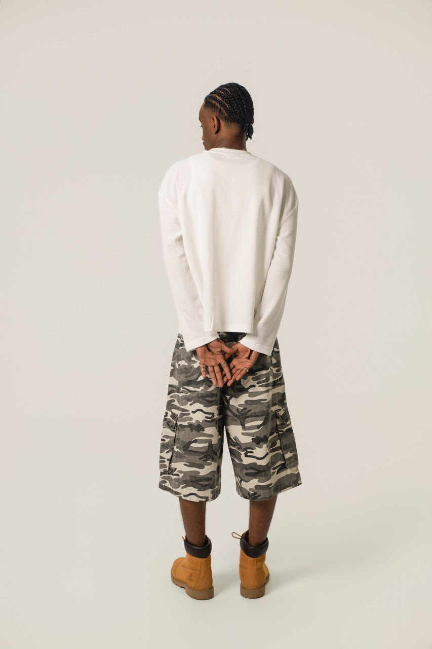 WOOLENMAKER Short cargo baggy camouflage