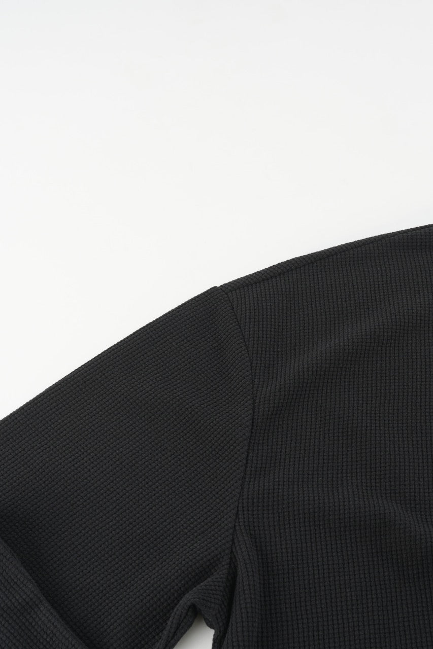 Sweat-shirt Waffle Noir