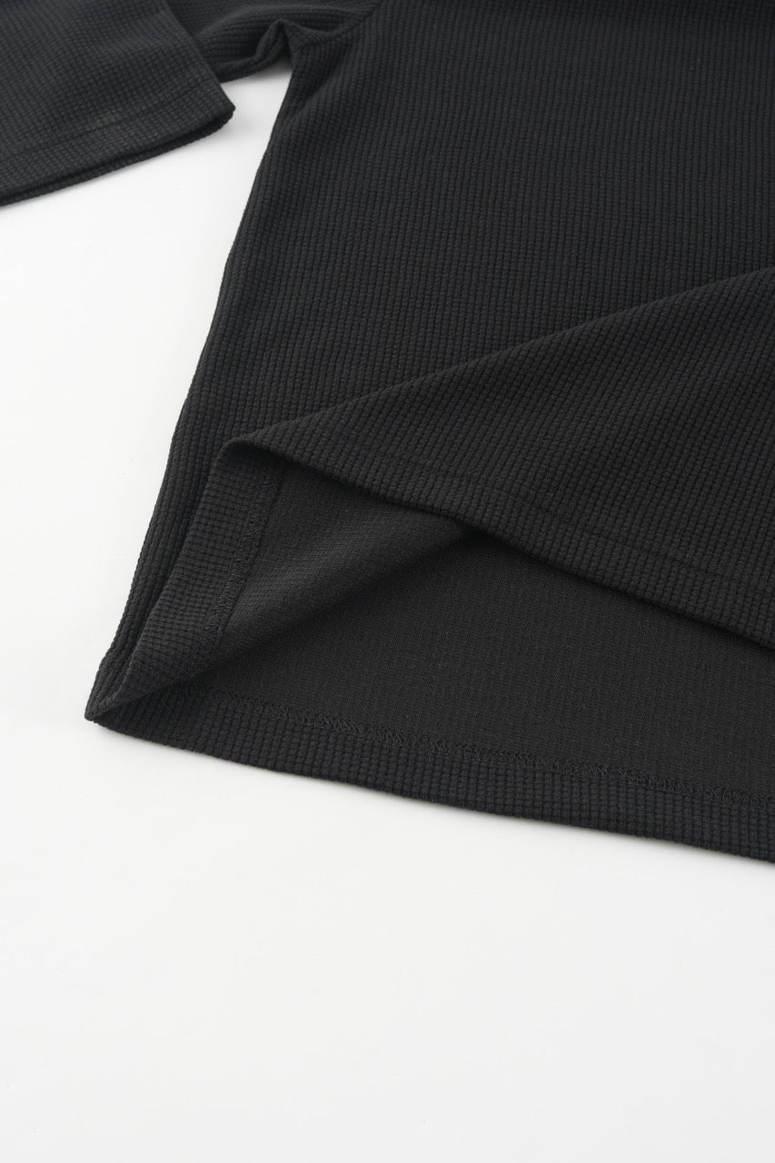 Sweat-shirt Waffle Noir