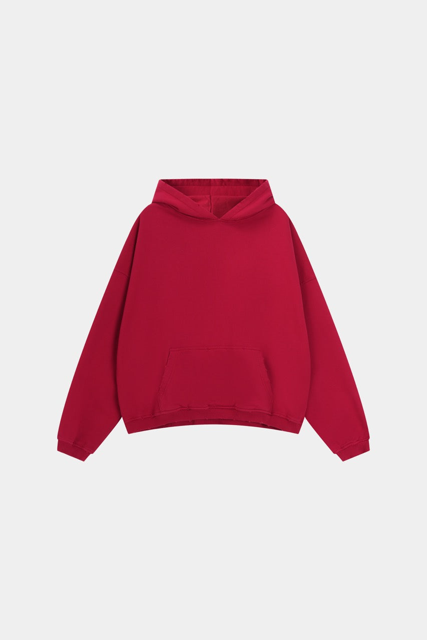 Cropped Hoodie Red