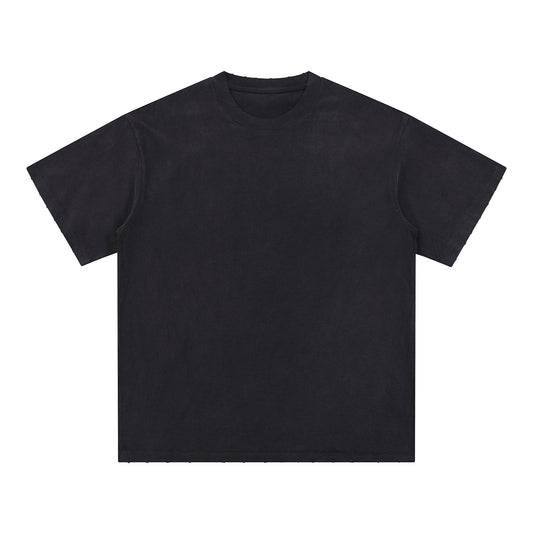 Basic washed cotton T-shirt WM229