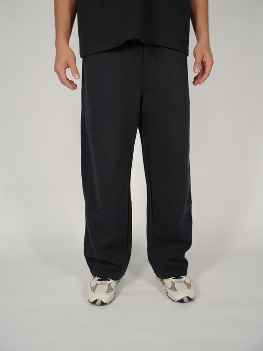 Scuba knit sweatpants Black