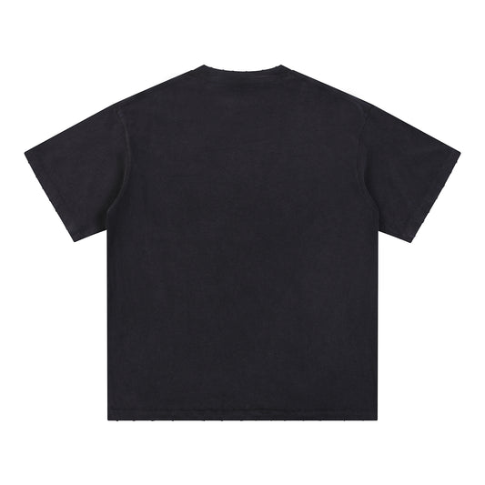 Basic washed cotton T-shirt WM229