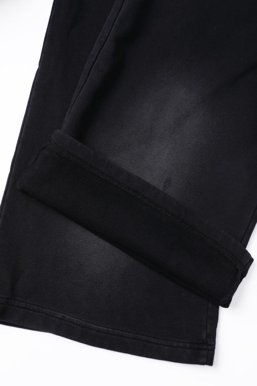 Washed Basic Sweatpants Black