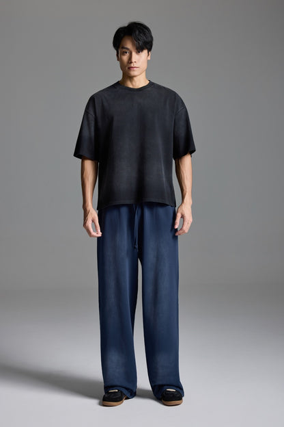 Washed Basic Sweatpants NavyBlue