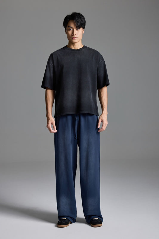 Washed Basic Sweatpants NavyBlue
