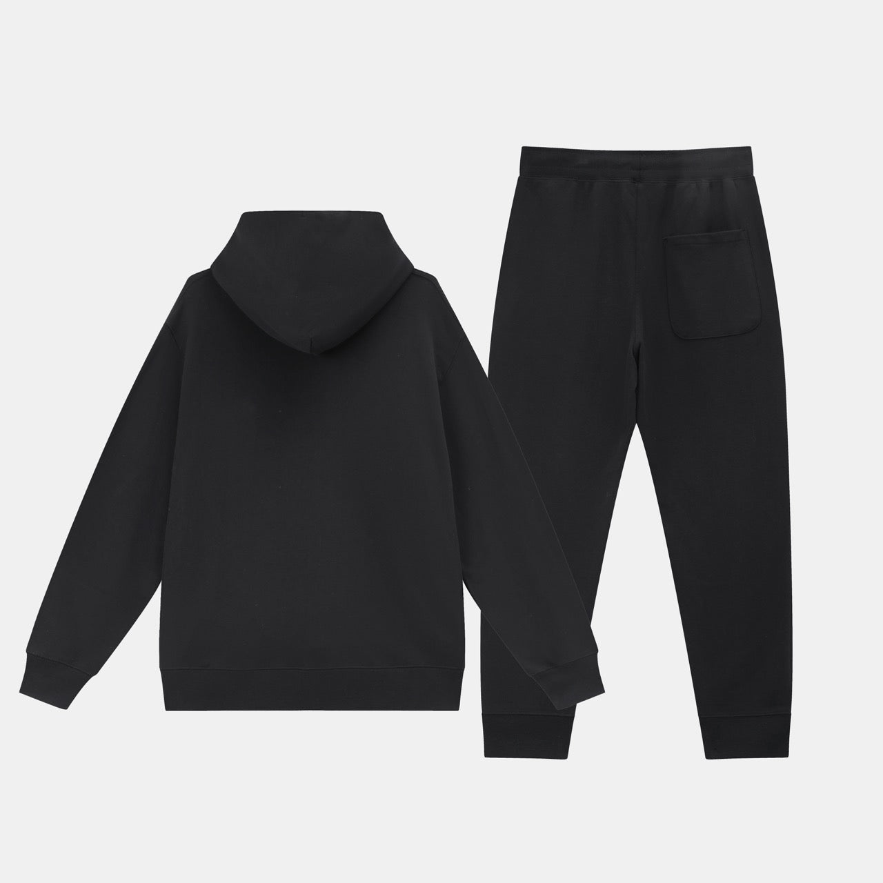 Basic Cotton Hoodie Black