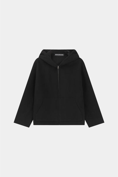 Cashmere jacket with hood