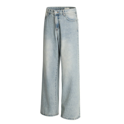 Basic Blue Loose-Fit Jeans WM236