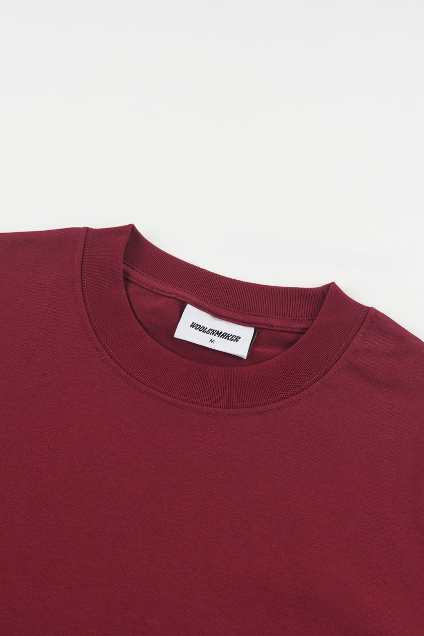 Drop Shoulder T-shirt Wine