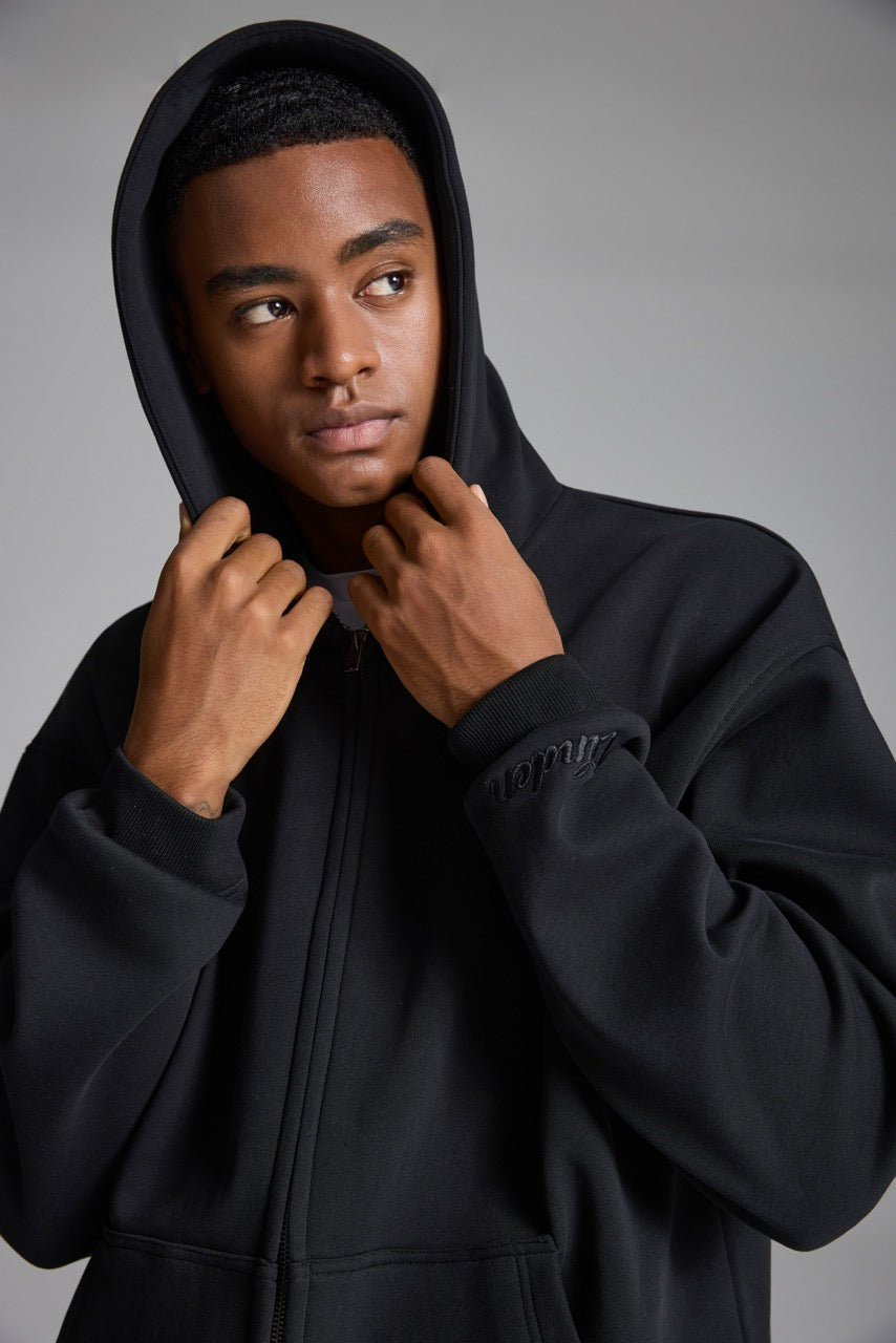 LINDEN Zip Jacket Black