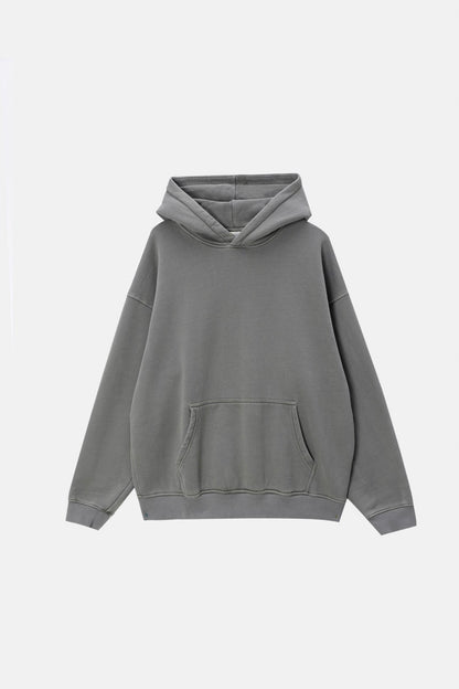 Hoodie vintage basique Gris