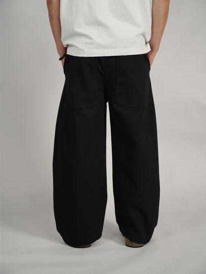 Scimitar-silhouette sweatpants WM191