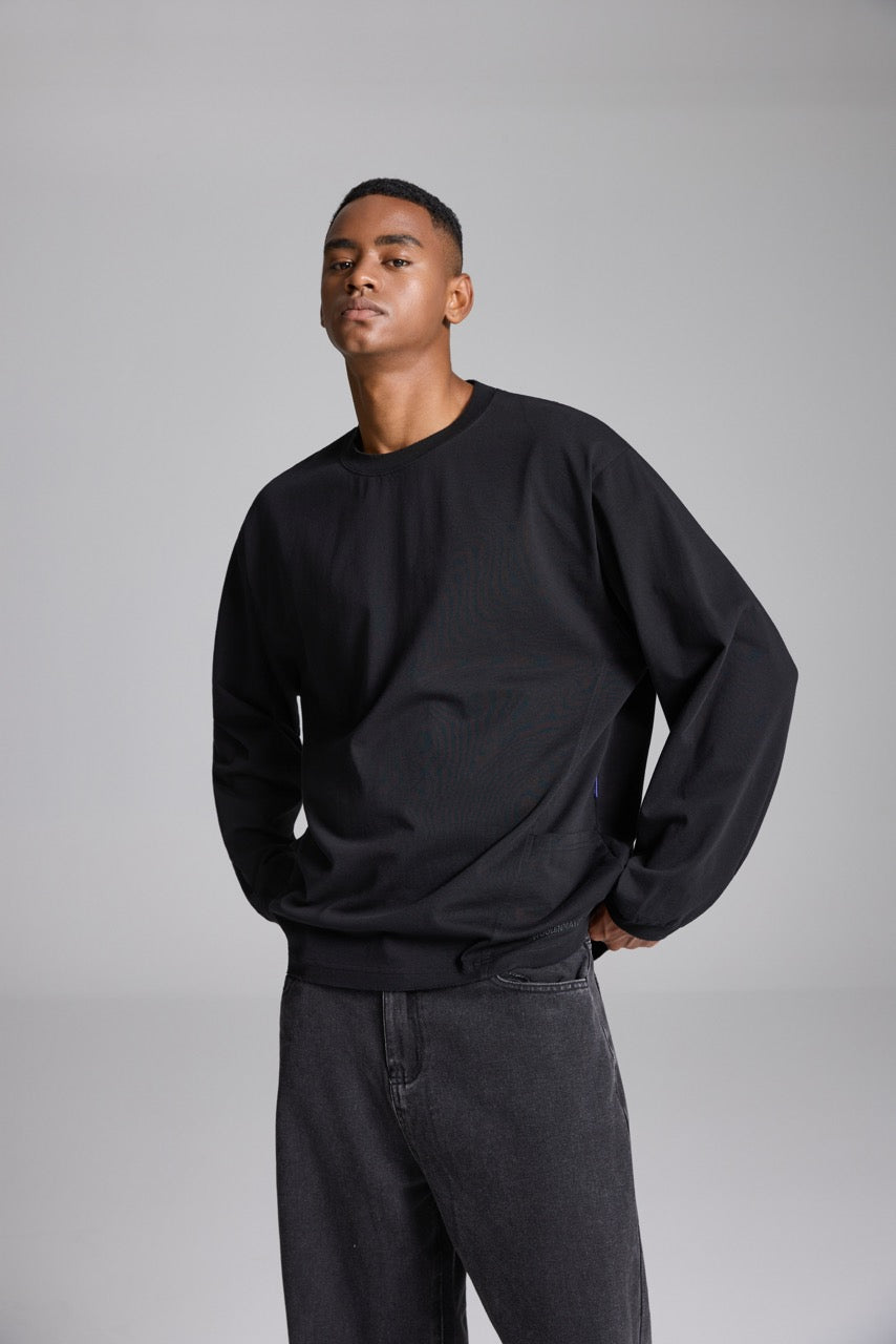 Cotton Sweatshirt Black