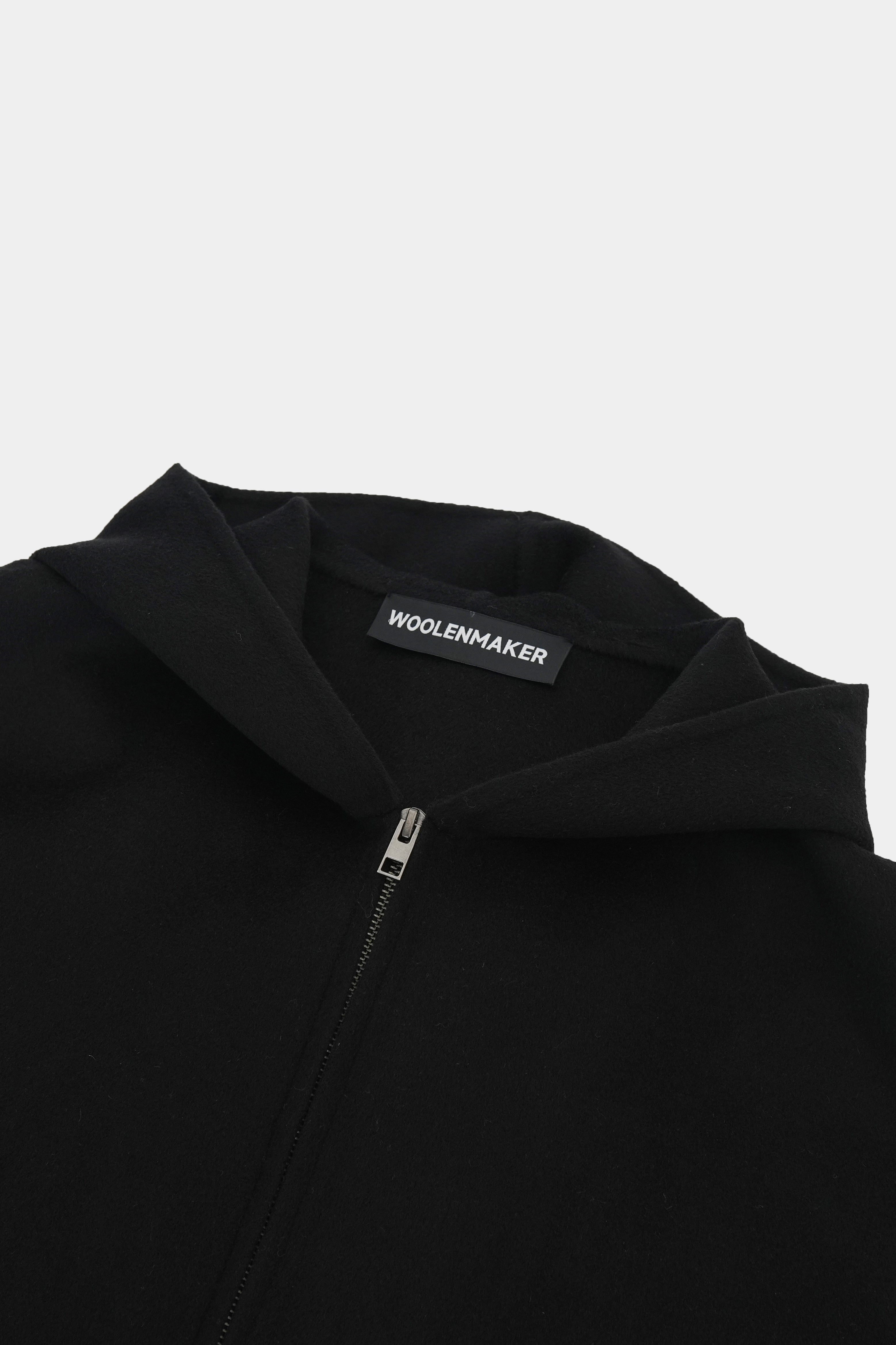 Cashmere jacket with hood