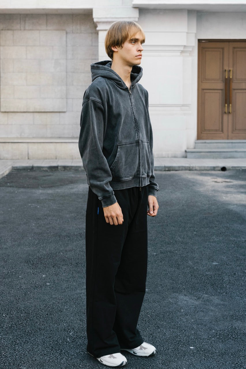 LINDEN Straight Sweatpants Black