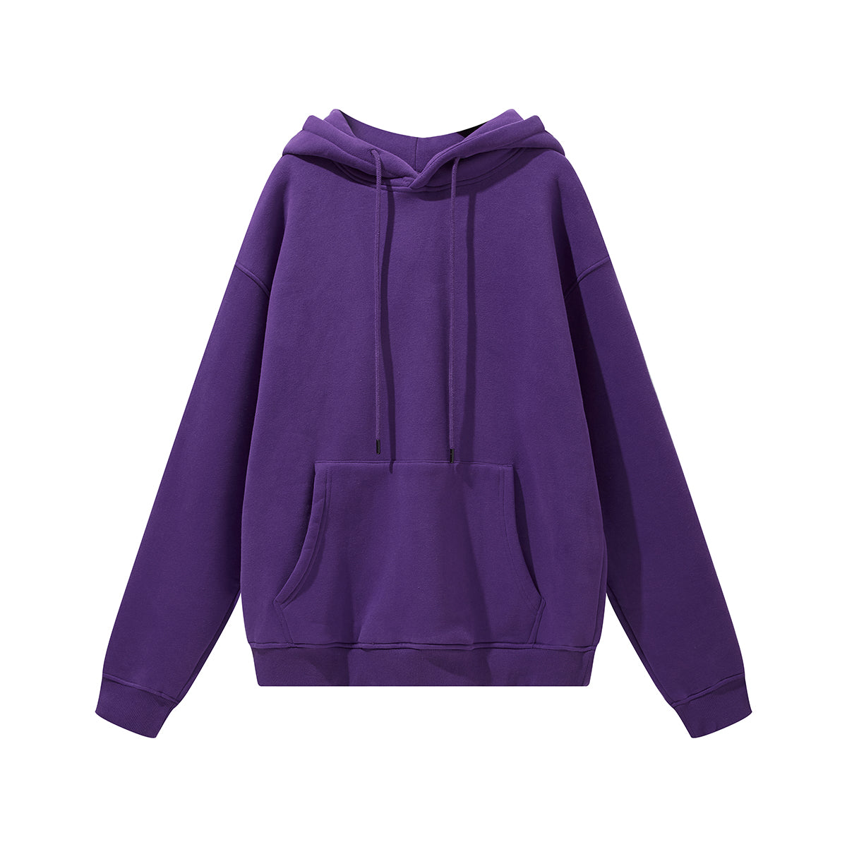 Velvet solid color hooded sweatshirt WM168BE2622