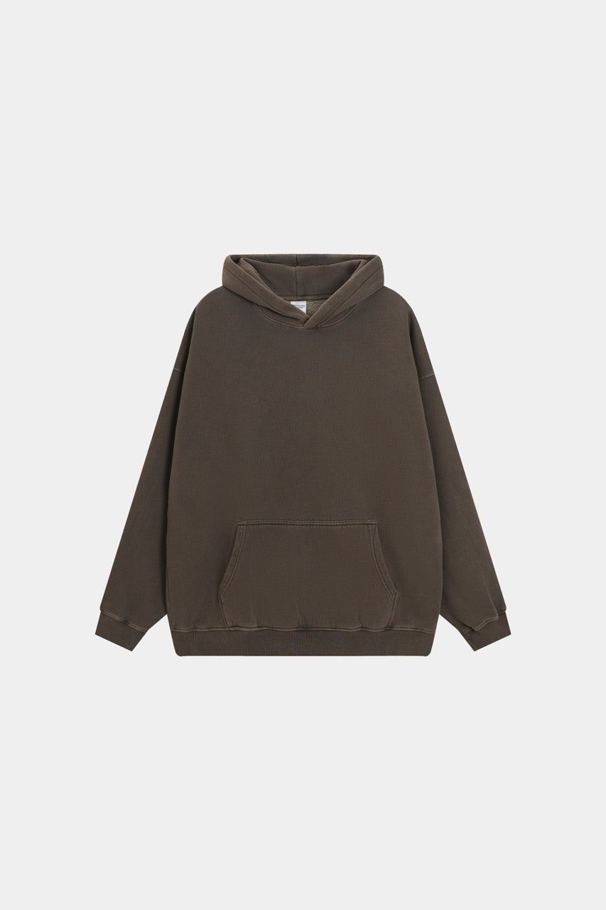 Basic vintage hoodie Coffee