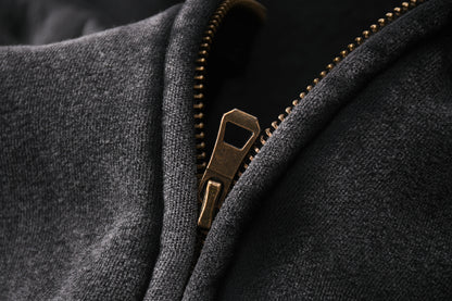 Washed zip hoodie