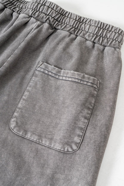 Washed Straight Sweatpants Blue