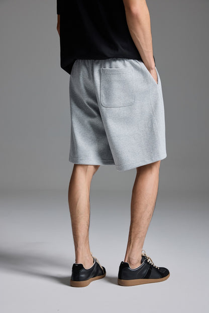 Scuba Knit Shorts Grey
