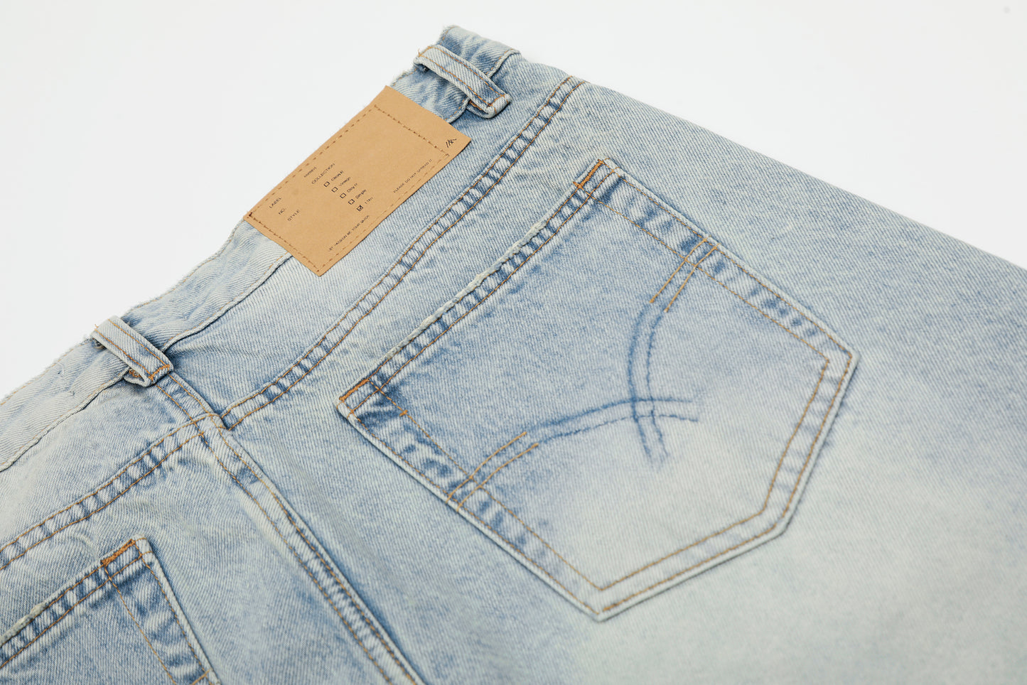Basic Blue Loose-Fit Jeans WM236