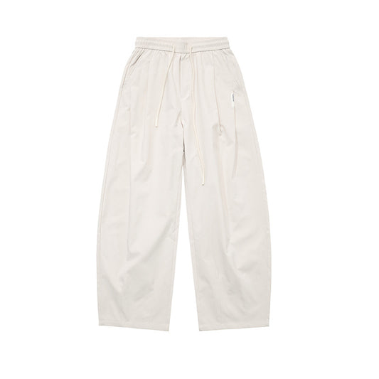Scimitar-Cut Casual Pants - Simple & Versatile WM228